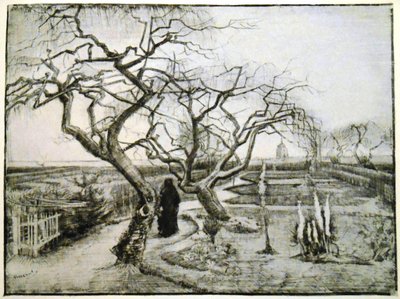 Der Garten des Pfarrhauses von Vincent van Gogh Kunstdruck